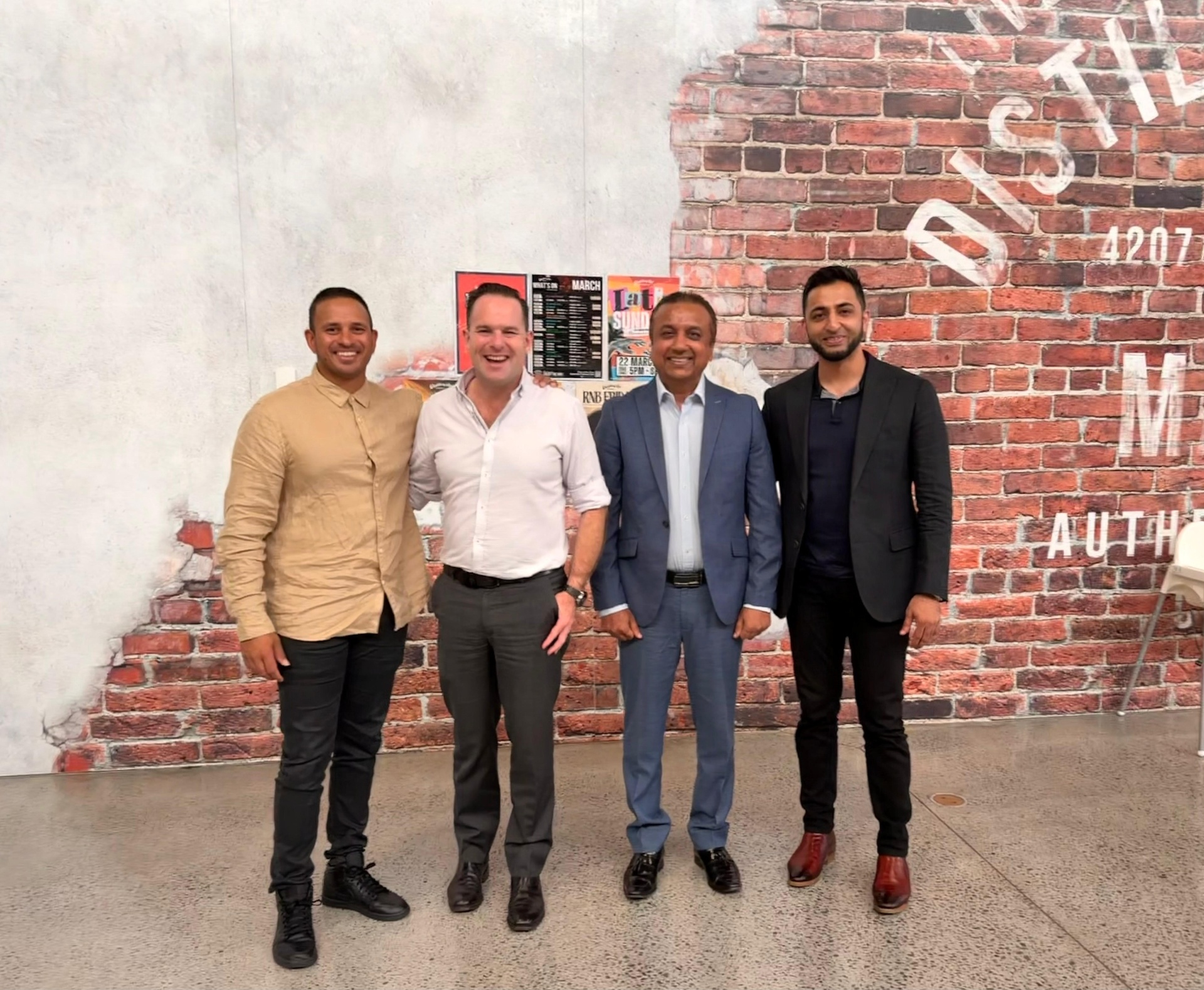 75 hectare Orchid Country Club site meeting with Usman Khawaja, Mayor of Logan John Raven, Ali Abbas and Nofel Quddusi