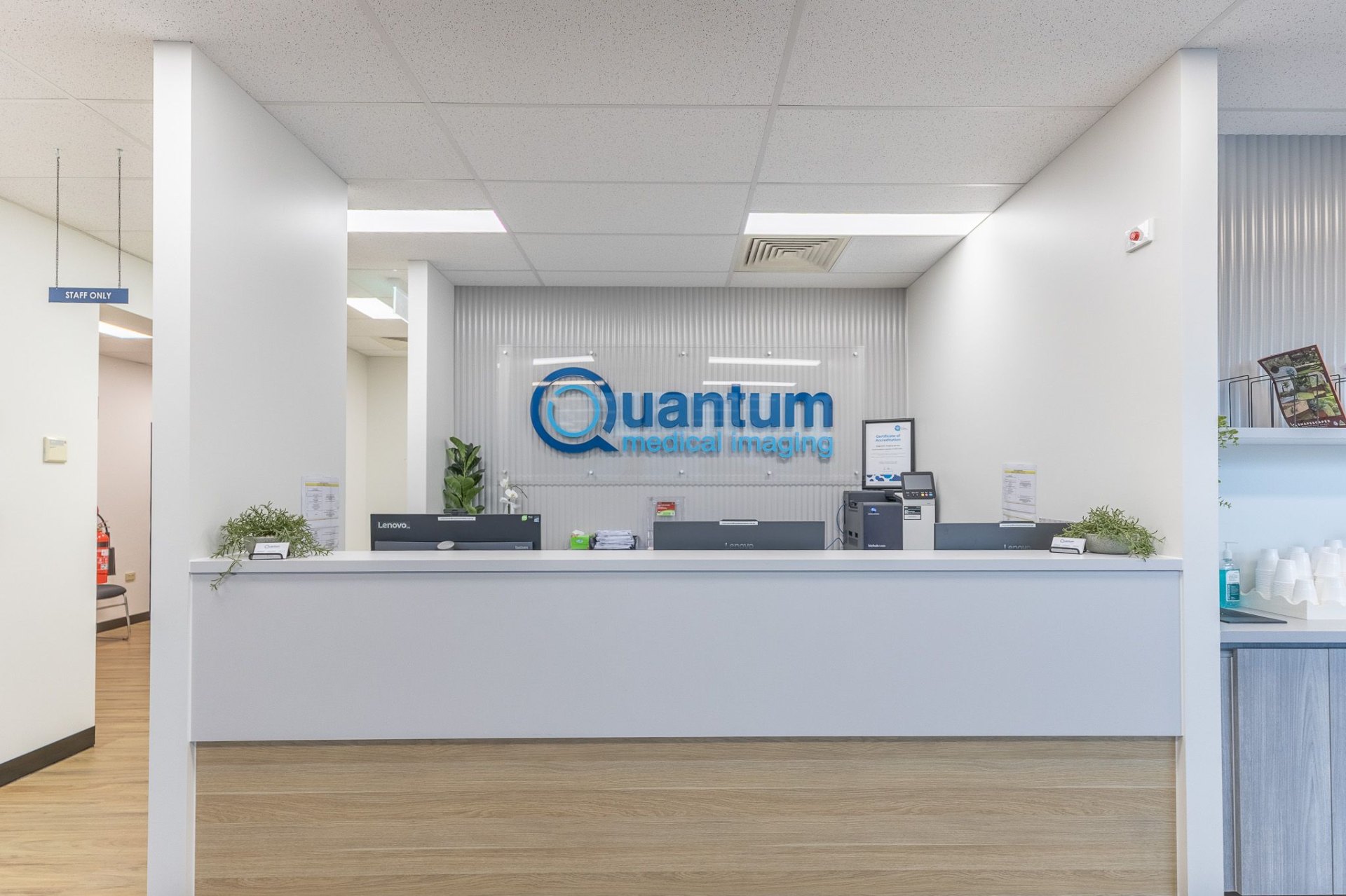 Radiology centre reception