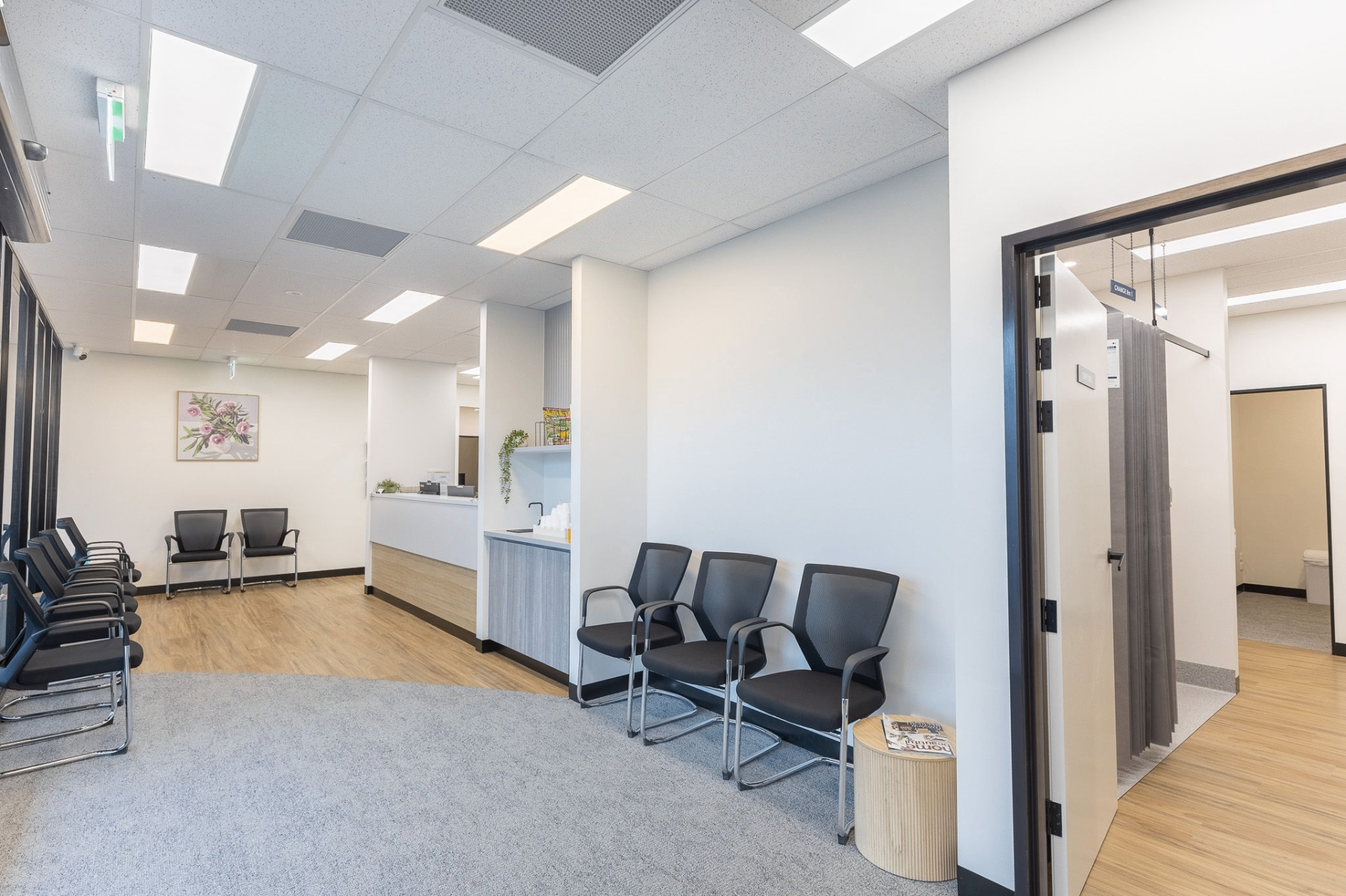 Reception and waiting area built by QBG